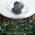thumbnail image 3 of Battery Operated Christmas Lights,33ft 100 LED Multicolor String Lights with Black Wire,8 Modes Waterproof Remote & Timer Twinkle Christmas Tree Lights for Home, Garden, Party, Holiday Decoration, 3 of 6
