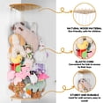 thumbnail image 4 of Wood Stuffed Animal Storage Corner Cage Large Stuffed Animal Holder with Led Light & Adjustable Length Nursery Wall Hanging Plush Toy Stuffed Animal Zoo Organizerfor Kids Room Bedroom, 4 of 7