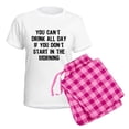 thumbnail image 5 of CafePress - Drink All Day Women's Light Pajamas - Women's Short Sleeve Print T-Shirt and Pants Light Cotton Pajama Set, 5 of 7