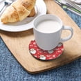 thumbnail image 5 of GZHJMY Santa Claus Round Coaster, 4 Pcs Heat Resistant Absorbent Drink Coaster for Kitchen Bar Cafe Decor, 5 of 7