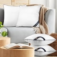 thumbnail image 6 of Utopia Bedding Premium Microfiber Decorative Pillows 4-Pack, 18x18 inches White, Throw pillow Inserts, Fluffy Cusion for Bed, Sofa & Couch, 6 of 8