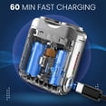 thumbnail image 4 of R-12 Luggage Electric Shaver, 2025 New Beard Shaver Mini and Portable Suitcase Design, Portable Razor Traveller Mini Shaving for Men Waterproof, Men's Favorite Mini Electrict Shavers (Silver), 4 of 7