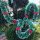 thumbnail image 4 of Adornos navideños de 2 m para barra de bar, guirnalda de cinta, adornos para árbol de Navidad, oropel de caña verde oscuro blanco, suministros para fiestas navideñas, 4 of 5