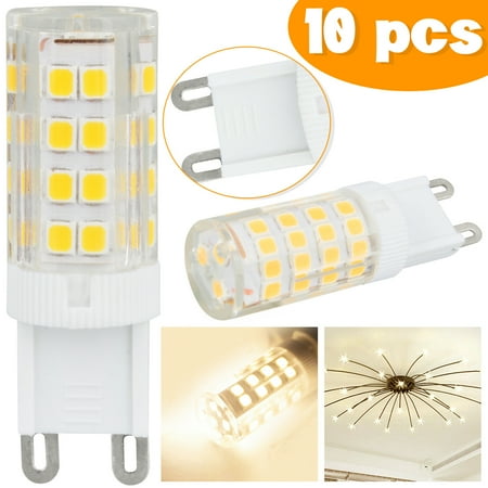 

Sethwy 10pcs G9 LED Corn Bulb Light 120V AC Candlestick Ceiling Fan Llight Daylight Warm White