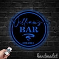 thumbnail image 2 of Handmadetneonsign Open Bar Metal Wall Art Light, Bar Metal Sign Wall Decor, Bar Club Home Metal Decor, 2 of 5