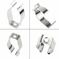 thumbnail image 5 of Soporte de sujeción con clip en forma de U de acero al manganeso niquelado, con montaje roscado para una instalación estable, diseñado con una ranura especial en forma de U, indeformable y flexible,, 5 of 5