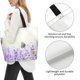 thumbnail image 3 of Disketp Lavender and Butterfly Bolsa Tote Estampada para Mujer, Bolso de Hombro y de Mano para Compras y Viajes, 3 of 8