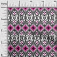 thumbnail image 1 of oneOone Cotton Poplin Fabric Geometric Ikat Decor Fabric Printed BTY 42 Inch Wide, 1 of 1