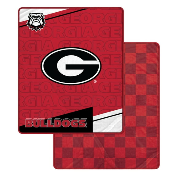 Pegasus Georgia Bulldogs 60" x 70" Diagonal Ghost Checkered Double-Sided Blanket