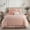 Pink, variant on Lanco Black and White Comforter Set Queen Size , 7 Piece Clip Jacquard Floral Bedding Set , All Season Comforters