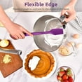 thumbnail image 5 of U-Taste 600°F High Heat Resistant 14in Extra Large Silicone Spatula, BPA-Free Food Grade Kitchen Cooking Baking Mixing One Piece Seamless Flexible Rubber Bowl Scraper for Nonstick Cookware (Purple), 5 of 10