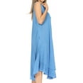 thumbnail image 4 of Sakkas Everyday Essentials Caftan Tank Dress / Cover Up - Blue - One Size, 4 of 5
