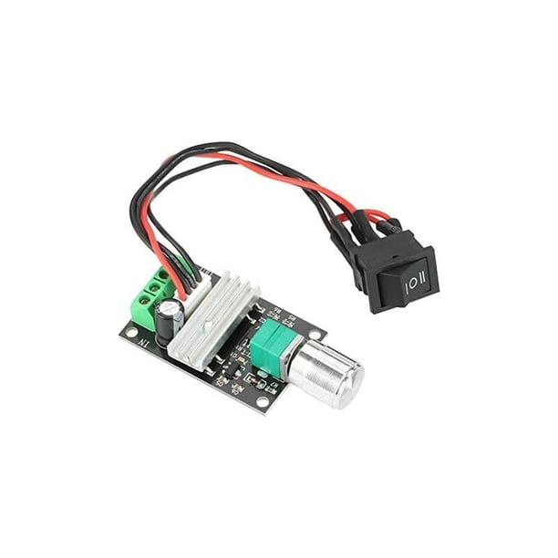 Contrôleur PWM De Vitesse Moteur DC 12-60V 10A - Réglable CW/CCW Avec Bouton - Idéal Pour Ventilateurs, Machines & DIY