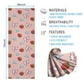 thumbnail image 2 of Pink Cow Strawberry Milk Pattern Hot Yoga Mat Towel Non Slip for Hot Yoga - Quick-Drying Yoga Mat Cover with 4 Corner Pockets with Travel Bag - Hot Yoga Towel Non Slip 70"x26", 2 of 6