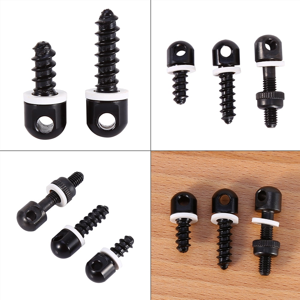 2Pcs Rifle Sling Swivel Screw Studs Base Swivel Studs for Rifle Hunting Black 2Pcs Rifle Sling Swivel Screw Studs Base Swivel Studs for Rifle Hunting Black