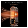thumbnail image 3 of PTC Ceramic Heating Portable Heater Electric Fan Heater Mini Radiator Desktop Warmer Machine ,Fast Warm Air Delivery, 3 of 6