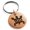 Rose, variant on Stainless Steel Aztec Adaptability Rune Engraved Small Medallion Circle Charm Keychain Keyring