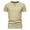 Beige, variant on jjayotai Men's Top Shirt with V-Neck Men's Top Shirt Slim Short Sleeved Lapel Casual Sports Bottom Shirt T-shirt Top