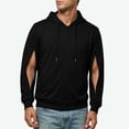 thumbnail image 6 of TSHXS Zip Up Hoodie for Men Long Sleeve Hooded Sweatshirt with Side Zipper Cutout Outerwear, 6 of 9