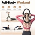thumbnail image 3 of Syedee Pilates Reformer Box Set – 14" Anti-Deformation Circle with Padded Handles,Pilates Equipment for Home Gym Focusing on Toning, Arms, and Core, 3 of 8