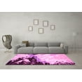 thumbnail image 3 of Ahgly Company Indoor Square Abstract Pink Modern Area Rugs, 7' Square, 3 of 4