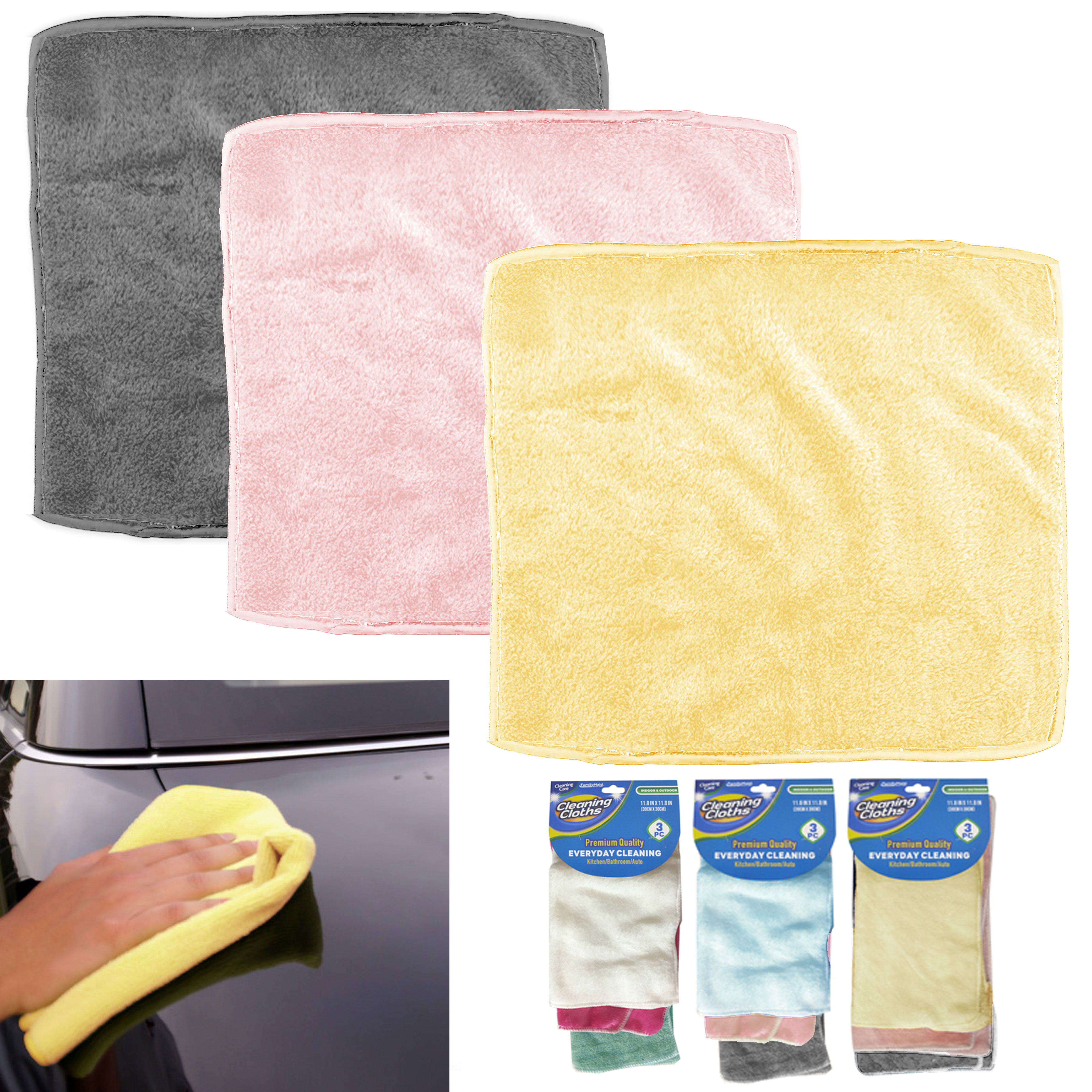 Window Scrubbing and Car Windshield and Polishing Microfiber Towels Home Car Wash Drying Details Cleaning Towel AHCSMRE Microfiber Cleaning Cloths 20 Pieces 1115 inch 