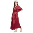 thumbnail image 4 of Gypsie Blu Satin Silk Kaftan for Women Sleepwear Maxi Dress Adjustable Nightgown Plus Size Kimono Sleeve Ladies Caftan Online, 4 of 7