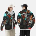 thumbnail image 4 of Vsdgher Sweat à Capuche Imprimé Robot Colibri Futuriste pour Hommes Femmes, Manches Longues Protection Solaire Pêche pour Course Natation-3TG, 4 of 7