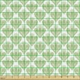 thumbnail image 2 of Ambesonne Vintage Fabric by the Yard Upholstery, Greenish Floral Shapes Art, 2 Yards, Pistachio Green White, 2 of 5