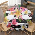 thumbnail image 3 of Pioneer Flower Floral Print Pattern Round Tablecloth 60"x60",Wrinkle Wipeable Table Cloth for Kitchen Dining Room Picnic Patio Party, 3 of 6