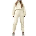 thumbnail image 1 of 2024 Sets For Women Fall 2 Piece Outfits Tracksuit Jogger Set Long Sleeve Tops And Long Pants With Pockets, 1 of 3