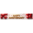 thumbnail image 4 of LUUFILx Anniversary Celebration Backdrop Banner Party Decorations Photography Props Event Background Home Decor Supplies Happy Anniversary Decor, 4 of 8