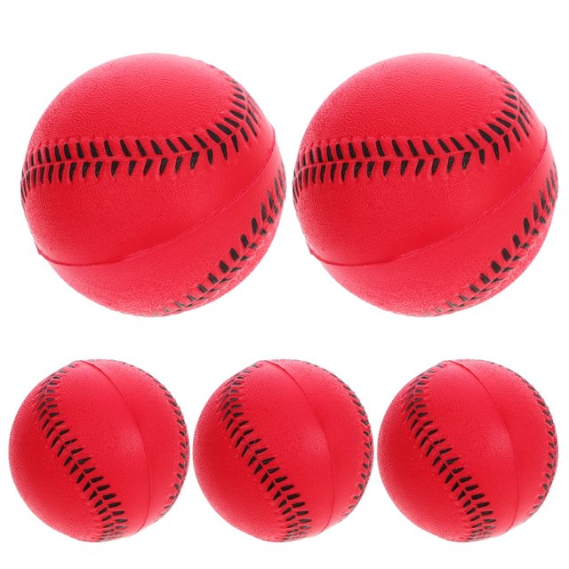 HLONK 5 Pcs Baseballs Doux PU Entraînement Baseball Léger Baseball pour Entraînement