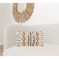 thumbnail image 5 of Rust Gray Ribbon Embroidered Lumbar Pillow, 5 of 5