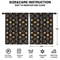 thumbnail image 2 of Blackout Kids Curtains,Black Gold Sun Moon Pattern Childrens Insulated Curtains Set Of 2,Bedroom Essentials,Toddler Room Decor 42x54in(106x137cm), 2 of 5