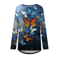 thumbnail image 4 of Aoochasliy Pullover for Women Christmas Women Sweatshirts Casual Round Neck Loose Blouses Printing Shirts, 4 of 5