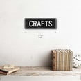 thumbnail image 2 of Outdoor Black Crafts 4"x12" Metal Sign, Wall Décor for Home and Office, 2 of 4
