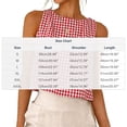 thumbnail image 2 of Xdegoge Sleeveless Crewneck Tank Tops for Women Loose Fit Casual Plaid Gingham Pattern Shirts Lightweight Soft Basic Blouses Summer Daily Wear Vacation Outfits Breathable, 2 of 4