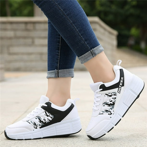 Sneaker with wheels for hot sale girl