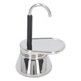 thumbnail image 2 of Italian Coffee Maker, Single  Stainless Steel Reliable Mocha Pot Reusable  For Camping, 2 of 8