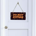thumbnail image 4 of Do Not Disturb 5x10 Hanging Plus Wall or Door Sign | Rustic Twined | Spooky Halloween Decoration, 4 of 6