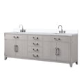 thumbnail image 2 of Laurel 84 in W x 22 in D White Oak Double Bath Vanity, White Quartz Top, and Faucet Set, 2 of 5