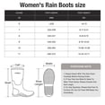 thumbnail image 4 of SMILIN Women’s Waterproof Chelsea Ankle Rain Boots with Side Zipper,Green, US Size 7, 4 of 4