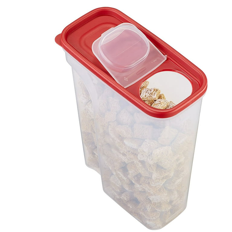 Rubbermaid, Modular Flip-Top Cereal and Food Storage Container, Red, 22 Cup  