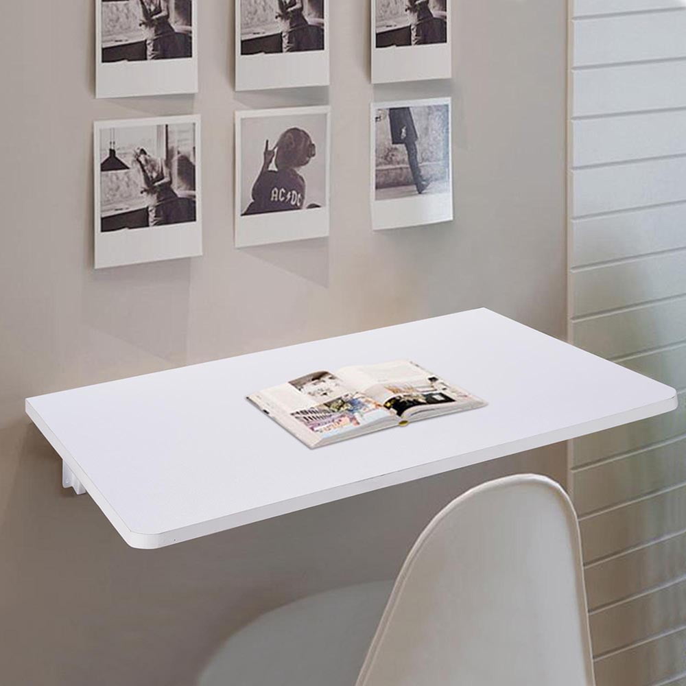 Yescom Wall Mounted Floating Folding Computer Desk 66lbs Weight