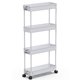 thumbnail image 1 of Carrito de almacenamiento SPACEKEEPER Slim Rolling de 4 niveles de plástico gris, 1 of 7