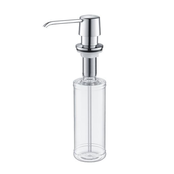 Blossom Kitchen and Bathroom Soap Dispenser with Chrome Finish – Modern Countertop Soap Dispenser