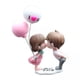 thumbnail image 1 of 2 Pequeñas Figuras De Pareja De Dibujos Animados De Resina Decorativas Con Globo Para Mesa De Beso, 1 of 8