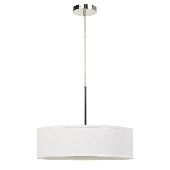 Led 18W Dimmable Pendant With Diffuser And Hardback Fabric Shade