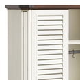 thumbnail image 6 of Craftian Pantry Storage Cabinet with Doors & Adjustable Shelves, 67"H Tool Cabinet with Hooks, White, 6 of 8